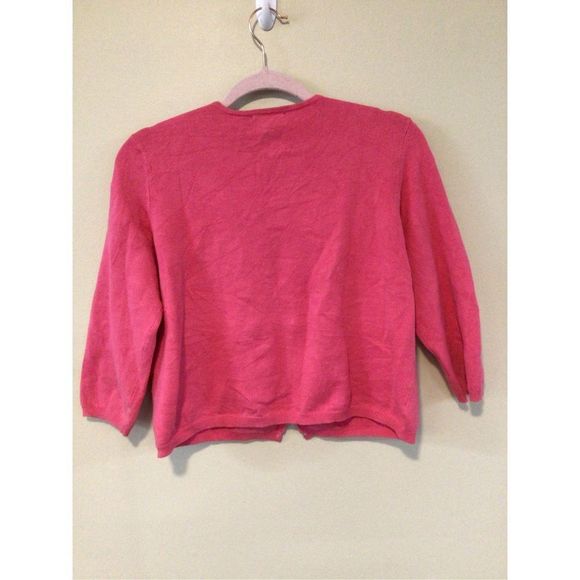 New York & Company Pink Cardigan with Embroidery - Picture 4 of 9